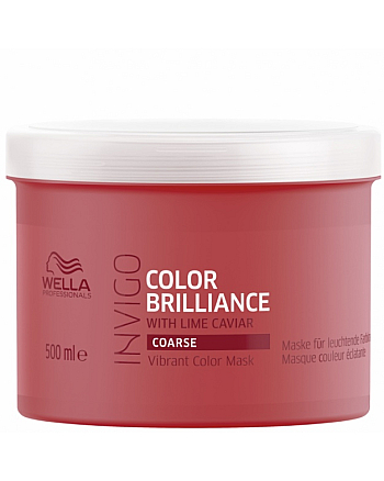Wella INVIGO Color Brilliance - Маска-уход для защиты цвета окрашенных жестких волос 500 мл - hairs-russia.ru